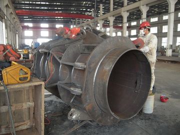 Power Transmission Customed Carbon Metal Heavy Steel Fabrication , Weldment Marine Crane Spare Parts