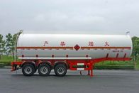 Vloeibare Tankwagen/Vloeibaar Gasopleggerroestvrij staal 38CBM 3axles