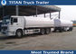 Advanced full draw bar semi monoblock tanker trailer truck with 3 axles