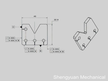 Vlakheidscnc van de het Carbideplaat van Precisiemachines Parallellisme en Perpendicularity 0.005