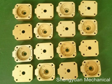 Koud zet CNC Precisie om Machinaal bewerkend Aluminium 5083 de Gouden Gele Huisvesting van Powdercoat
