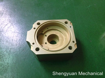 Koud zet CNC Precisie om Machinaal bewerkend Aluminium 5083 de Gouden Gele Huisvesting van Powdercoat