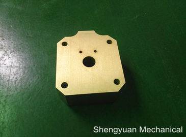 Koud zet CNC Precisie om Machinaal bewerkend Aluminium 5083 de Gouden Gele Huisvesting van Powdercoat
