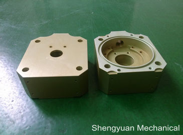 Koud zet CNC Precisie om Machinaal bewerkend Aluminium 5083 de Gouden Gele Huisvesting van Powdercoat
