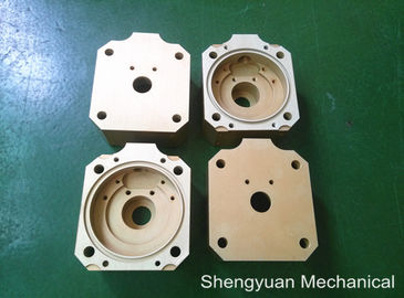 Koud zet CNC Precisie om Machinaal bewerkend Aluminium 5083 de Gouden Gele Huisvesting van Powdercoat
