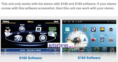 Van de de Tunerontvanger van auto Digitale TV Autovervangstukken mpeg-4 dvb-t met TV-Antenne voor S100 S150 Stereo-installatie