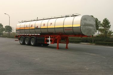 42000 liter Vloeibare Tankwagen 3 het Staalaluminium van de Assen Chemisch Oplegger