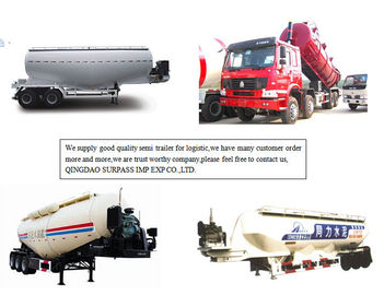 Bulkcement Semi Aanhangwagen, 3045cbm, met dieselmotor en luchtcompressor