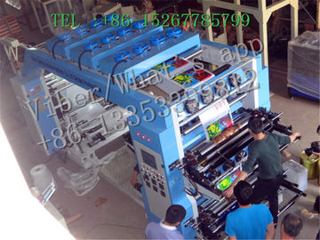 4 de Drukmachine van kleurenflexo voor broodjesdocument druk/Plastic film